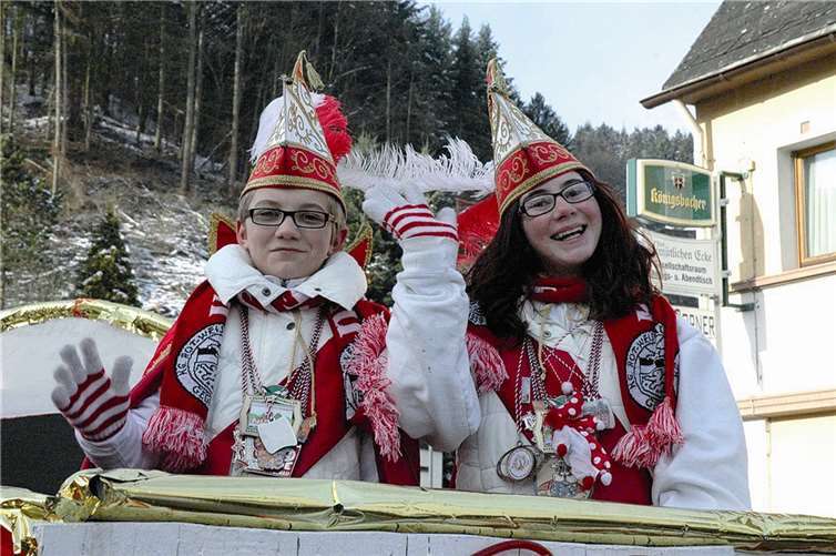 Das Kinderpräsidentenpaar Mara und Malte.