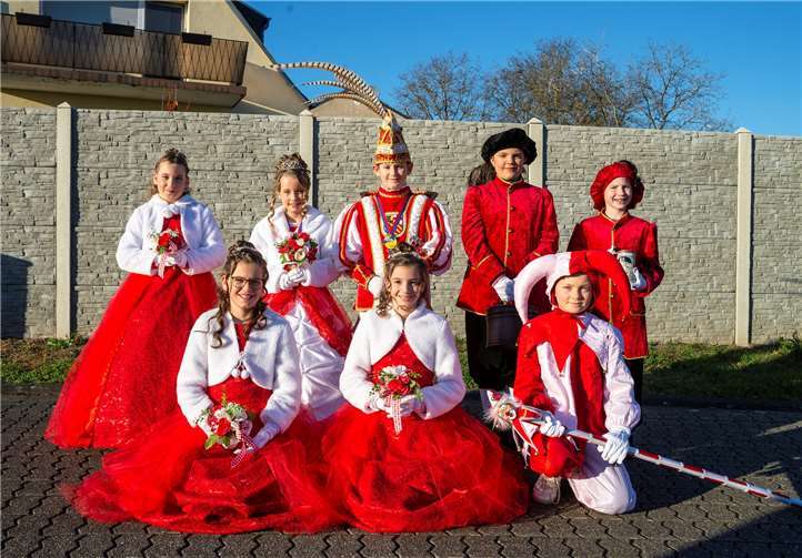 Das Kinderprinzenpaar Bastian und Timea wird mit ihrem tollen Gefolge den Feldkirchener Karneval regieren.privat