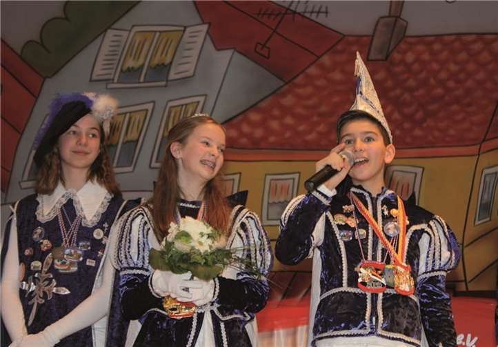 Das Kinderprinzenpaar Yannick I. und Lisa I. sorgten für gute Laune.