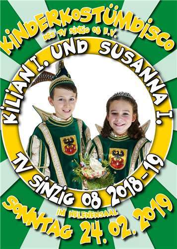 Das Kinderprinzenpaar freut sich auf die Kinderkostümdisco im Helenensaal. Foto: privat