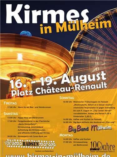 Das Kirmes-Plakat der Mülheimer Maria-Himmelfahrts-Kirmes