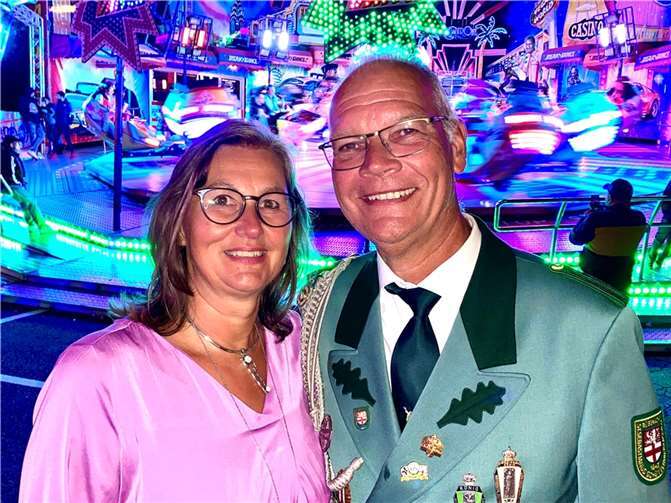 Das Königspaar 2023: Ute und Goswin Ohlig. Quellen: St. Seb. Schützenbruderschaft Rübenach 1843