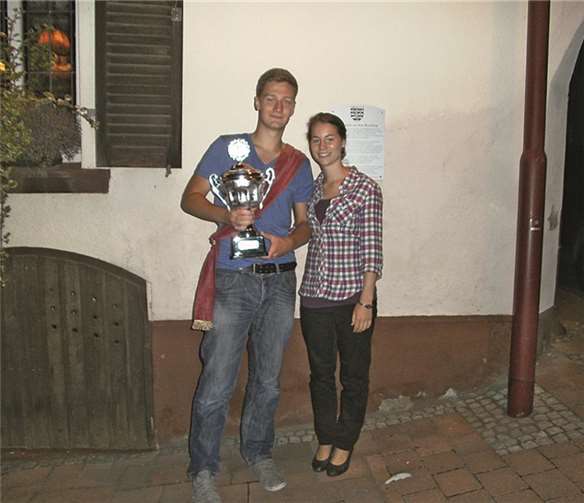 Das Königspaar Sebastian Hausen und Anja Birrenbach steht im Mittelpunkt der Kirmes.  Privat