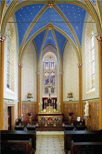 Das Konzert findet in der Schlosskapelle Sayn statt. Quelle: Förderverein Abtei Sayn