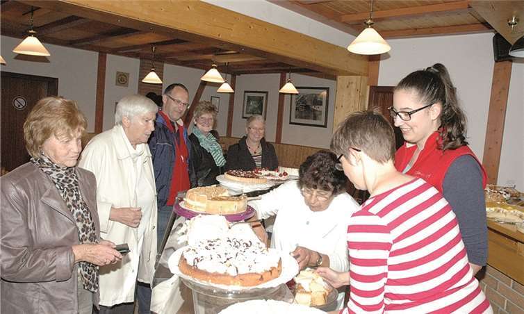 Das Kuchenbüffet am Sonntag ließ keine Wünsche offen.