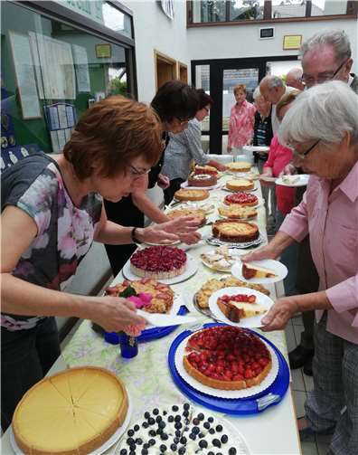 Ðas Kuchenbuffet war gut bestückt. Fotos: privat