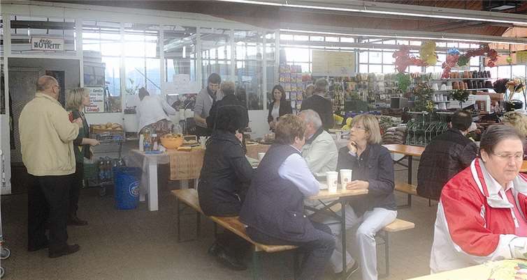 Das Kuchenbuffet wurde gut besucht. privat