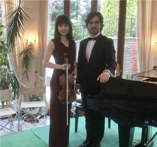 Villa-Musica-Geigenfest in der Grafschaft Das Künstlerpaar verzauberte ihre Zuhörer. Privat