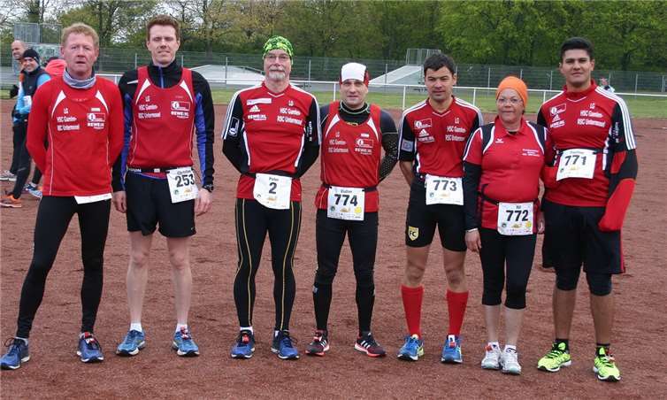 Das LG-Team beim Vulkan-Halbmarathon in Mendig.privat