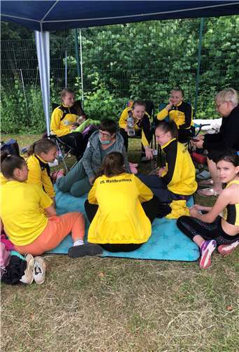 Das Lager des VfL Waldbreitbach beim Siebenkampf in Soest. Foto: privat