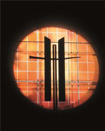 Das Lichtfenster der Pallottikirche. privat