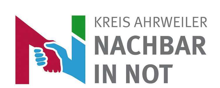Das Logo von „Nachbar in Not“ zeigt symbolisch Hände, die einander helfen. Kreisverwaltung Ahrweiler
