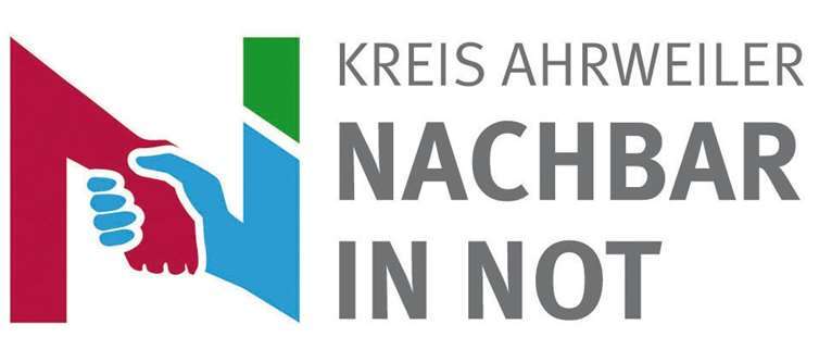 Das Logo von „Nachbar in Not“ zeigt symbolisch Hände, die einander helfen. Kreisverwaltung Ahrweiler