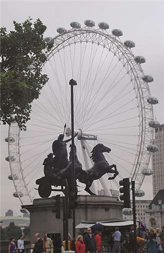 Das London Eye - eine spektakuläre Attraktion.