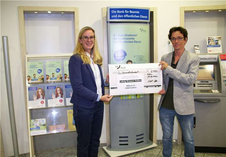Das Ludwig Museum in Koblenz freut sich über eine Spende der BBBank eG in Höhe von 2.500 Euro.Foto: privat
