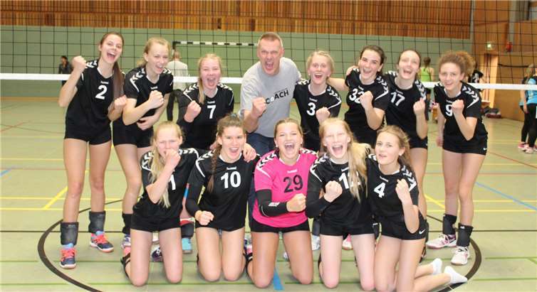 Das Mädchen-Volleyballteam des SV Wachtberg.privat
