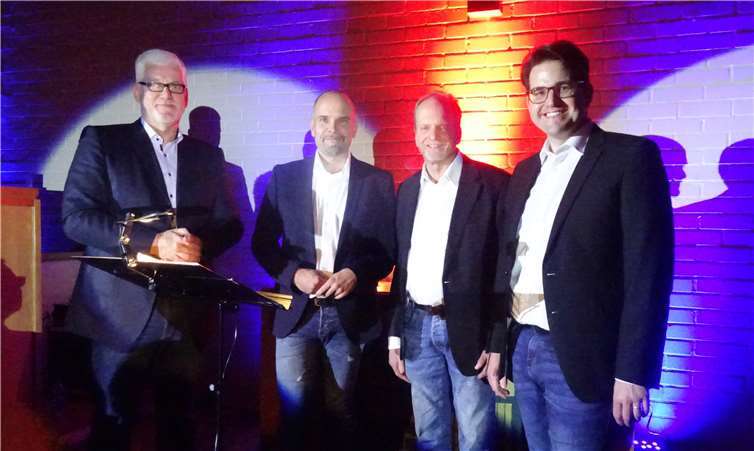 Das Männerquartett sang von Liebesleid und Liebesfreud‘.