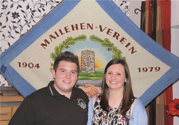 Das Maikönigspaar von Fritzdorf: Arno Frings und Jana Seidel.privat