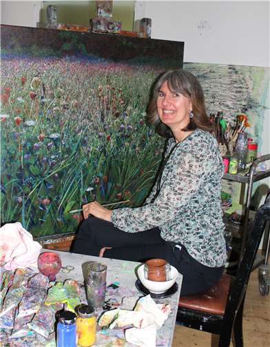 Das Malen ist für Edith Schumacher-Reinhard eine Berufung. Foto: HG