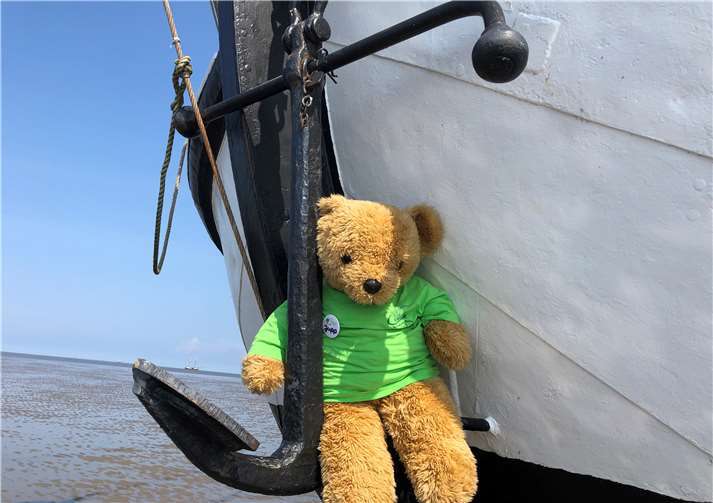 Das Maskottchen der Crew, Jupp, darf auch nicht fehlen.Fotos: privat