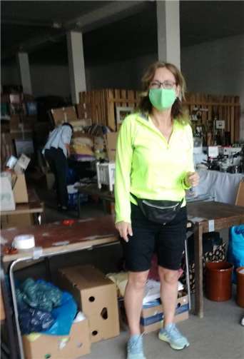 Das Material kurz vorm Verladen.