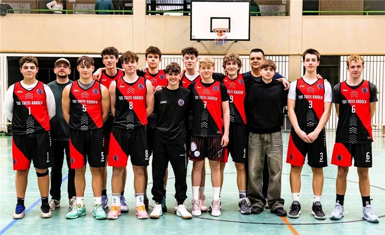 Das Meisterteam 2025/26 der U 18 männlich des TuS Treis-Karden.