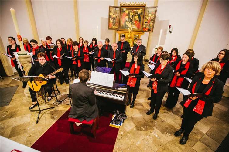 Das Mendiger Vokalensemble „BelCanto“.  Foto: Stephanie Busenkell