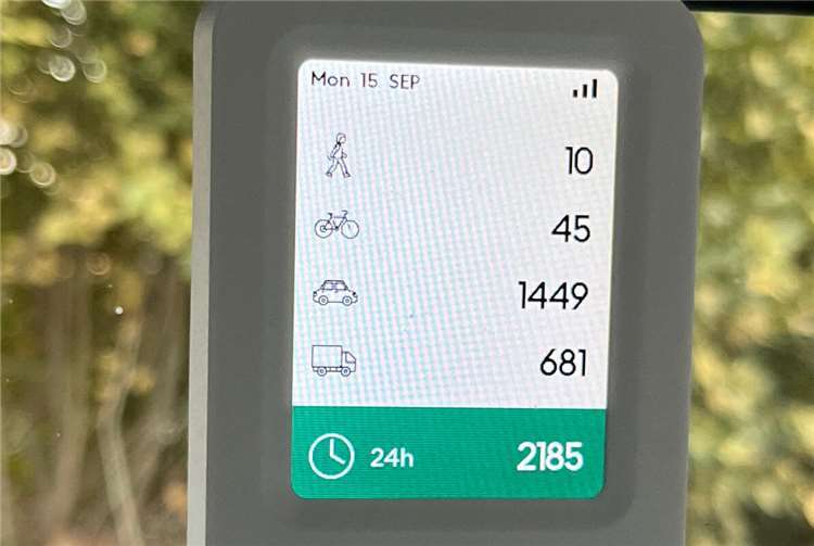 Das Messgerät, das die BI für die Verkehrszählungen nutzt.  Foto: privat