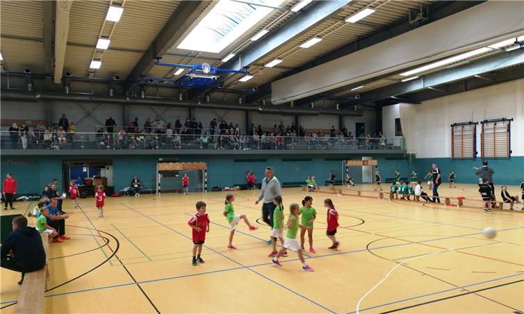 Das Minihandballturnier wurde gut angenommen und die Kids hatten viel Spaß. privat