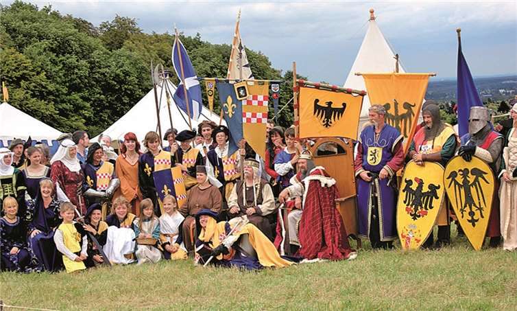 Das Mittelaltervolk der Tomburger Ritter lagert m 10. und 11. August wieder am Fuße der Tomburg. privat
