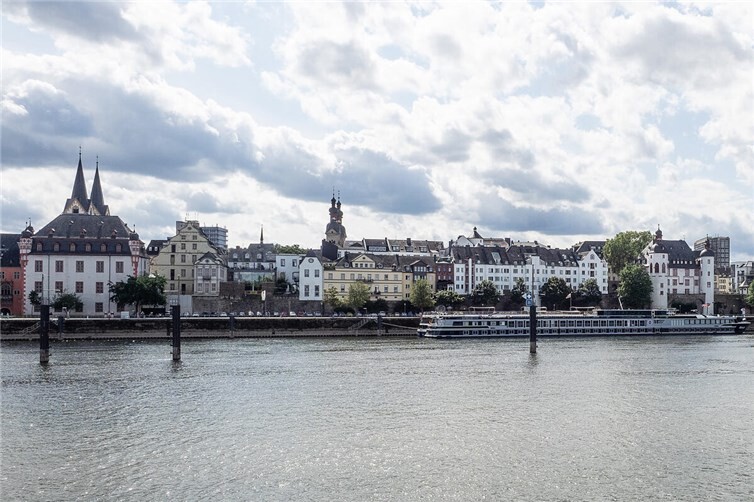 Das Moselufer in Koblenz.