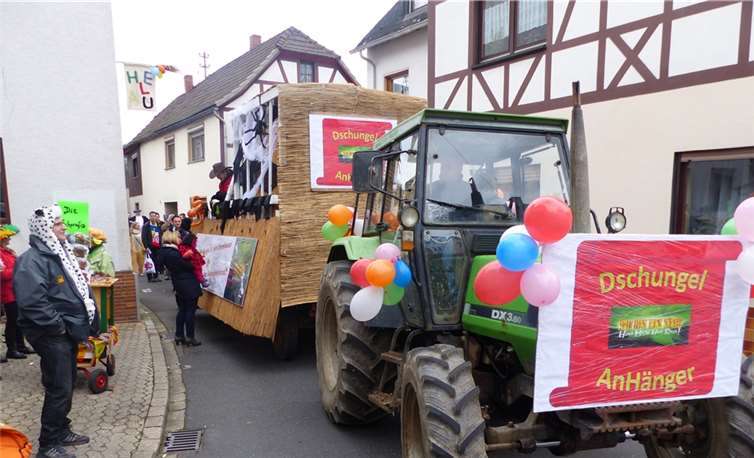 Das Motto des Motivwagens lautete „Dschungelcamp“. privat