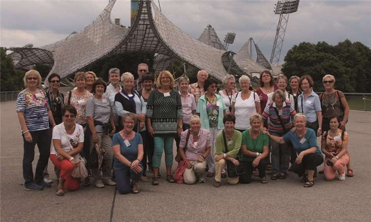 Das Münchner Olympiastadion mit seinem weltberühmten Zeltdach war selbstverständlich eine Station des Besuchs der bayrischen Landesmetropole. privat