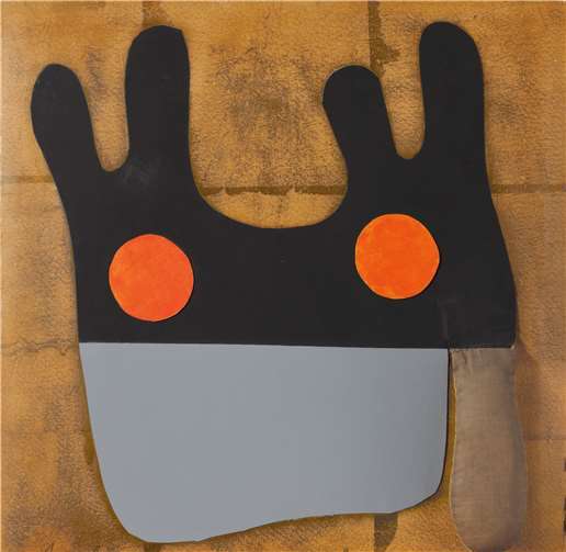 Das Museum begrüßt das Relief Kopf, Objekt zu melken von Hans Arp in seiner Sammlung.Foto: Arp Museum Bahnhof Rolandseck