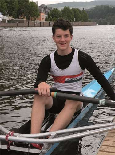 Das Nachwuchstalent Lukas Effert beim Bundesentscheid der Jungen und Mädchen in Rüdersdorf. Privat