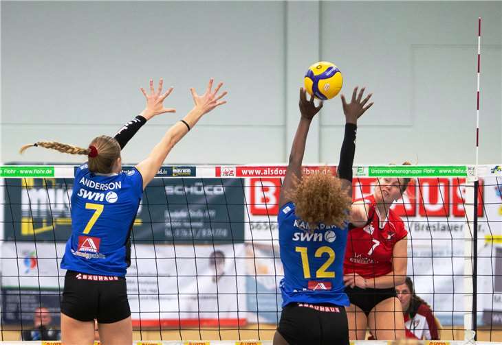 Das Neuwieder Blockspiel, hier mit Rachel Anderson und Sarah Kamarah war einmal mehr Schlüssel zum Erfolg