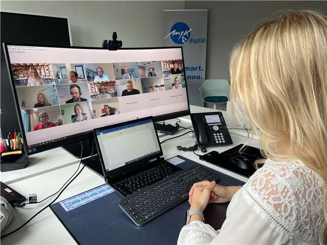 „Das Onlinezugangsgesetz (OZG) - Herausforderungen für die Kommunen“ war Thema eines Onlineaustauschs von MYK-Kommunen mit dem Land. Foto: Kreisverwaltung Mayen-Koblenz