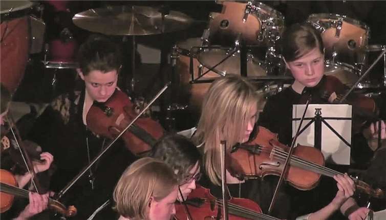 Das Orchester des Eichendorff-Gymnasiums.privat