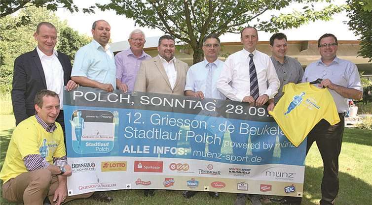 Das Organisations- und Sponsorenteam des Polcher Stadtlaufs wettet auf sprunghaft steigende Teilnehmerzahlen. WE