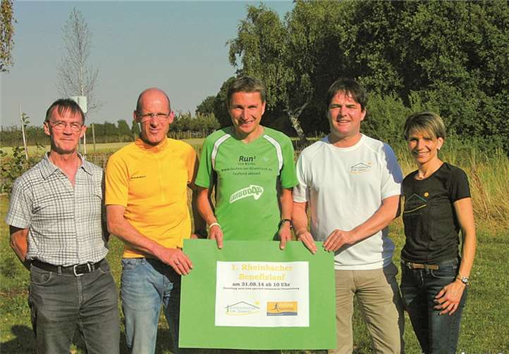 Das Orgateam des ersten Benefizlaufs in Rheinbach. privat