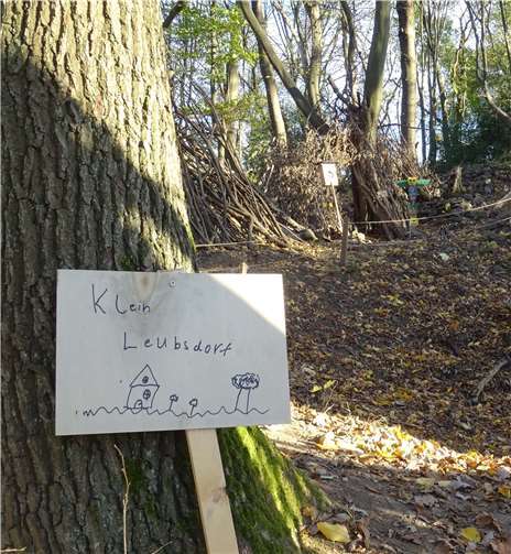 Das Ortsschild von „Klein-Leubsdorf“.Fotos: privat