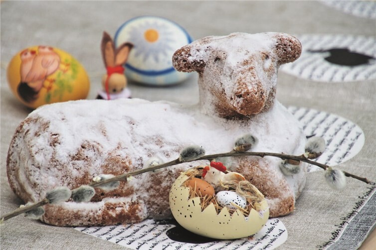 Das Osterlamm ist ein traditionelles Gebäck für die Ostertage.