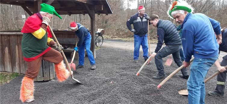 Das „Paarschippen“ machten die Rheinländer zur Party.