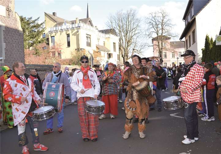 Das Panikorchester war mit dabei beim Remagener Prunkzug.