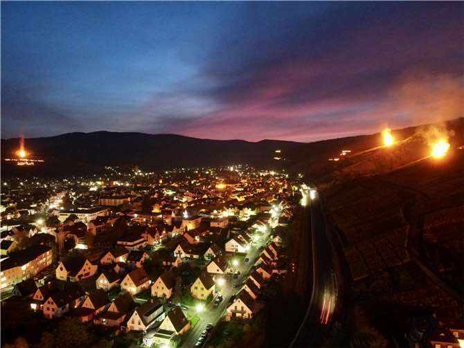 Das Panorama von Ahrweiler. 