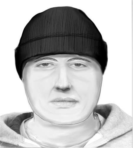 Das Phantombild des Täters. Polizeidirektion Montabaur