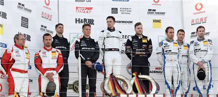 Das Podium des dem 50. ADAC Barbarossapreis.BURG