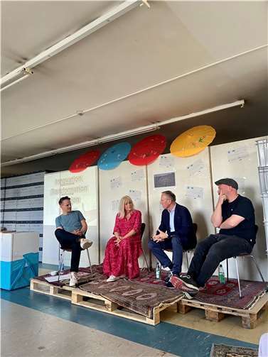 Das Podium unterstrich aus der jeweiligen Perspektive den möglichen Nutzen des „Kreatops“, mahnte aber gleichzeitig die Ziele und den Mehrwert für die Mitglieder nachzuschärfen.  Foto: Stadtverwaltung Koblenz/Martin Düpper