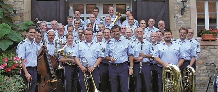 Das Polizeiorchester Rheinland-Pfalz. -PS