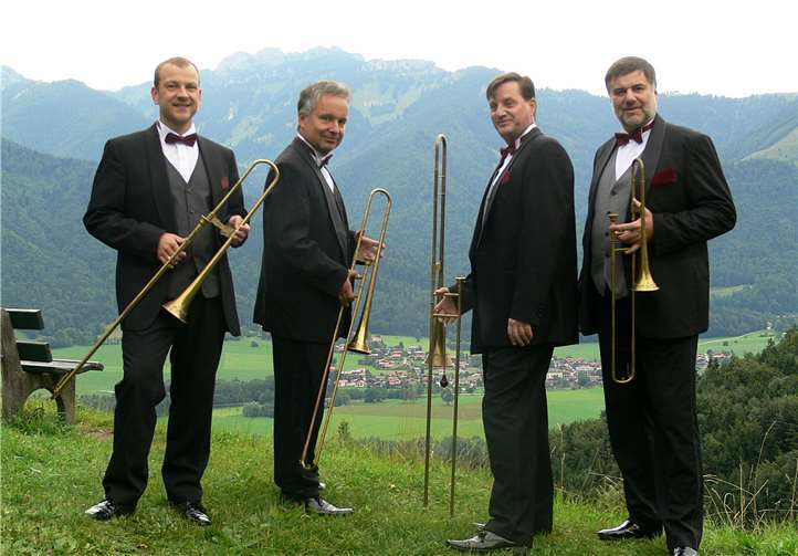 Das Posaunenquartett OPUS 4 begeisterte die Besucher bei dem Konzert in der Friedenskirche. privat